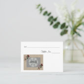 Carte De Placement Tableau photo Mariage personnalisé (Debout devant)