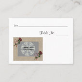 Carte De Placement Tableau photo Mariage personnalisé (Devant)