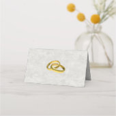 Carte De Placement Tableau plié Mariage de Marbre blanc géométrique o (Dos)