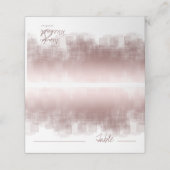 Carte De Placement Tableau Réflexions aquarelle Cannelle Rose ID774 (Extérieur déplié)