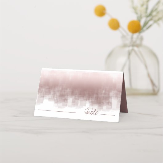 Carte De Placement Tableau Réflexions aquarelle Cannelle Rose ID774 (Devant)
