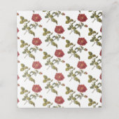 Carte De Placement Tableau rose de fête d'anniversaire de Français (Intérieur déplié)