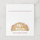 Carte De Placement Taco 'Bout Love Mariage Fête de Fiançailles Fiesta (Extérieur déplié)
