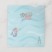 Carte De Placement Tan Skin Purple Sirène Anniversaire (Extérieur déplié)