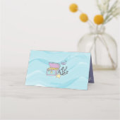 Carte De Placement Tan Skin Purple Sirène Anniversaire (Dos)