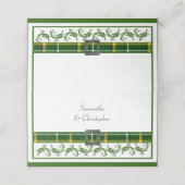 Carte De Placement Tartan vert (Extérieur déplié)