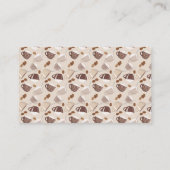 Carte De Placement Tasses à café Grains Brown Consommation d'amant à (Dos)