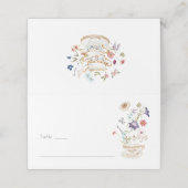 Carte De Placement Tea Party (Extérieur déplié)