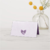 Carte De Placement teintes violettes fleurs & arc carte place (Dos)