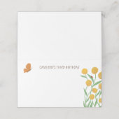 Carte De Placement Tente de table blanche inspirée de la nature (Extérieur déplié)