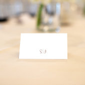 Carte De Placement Terracotta Floral Blanc Vert Feuillage Élégant