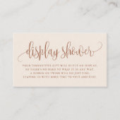 Carte De Placement Terracotta Joli Script Boho Display (Devant)