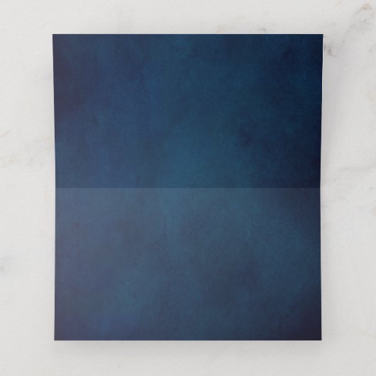 Carte De Placement Terracotta Marine Bleu Vert Mariage géométrique (Intérieur déplié)