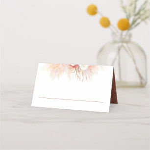 Carte De Placement Terracotta Pampas Grass Mariage Carte de Place