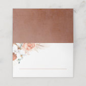 Carte De Placement Terracotta Pampas Grass Mariage Carte de Place (Extérieur déplié)