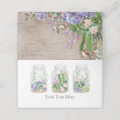 Carte De Placement Terrarium de Fête Élégante Fleurs Succulentes Douc (Extérieur déplié)