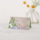 Carte De Placement Terrarium de Fête Élégante Fleurs Succulentes Douc (Dos)