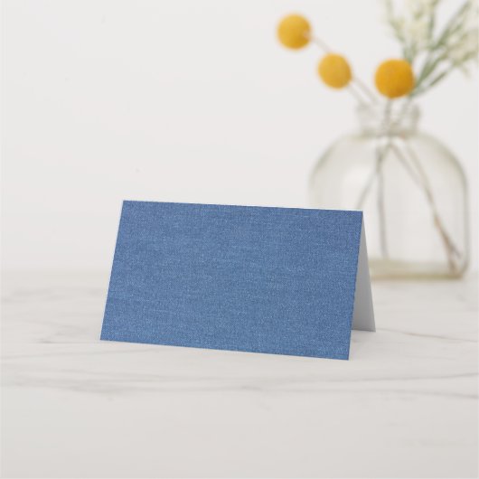 Carte De Placement Textile fabric bleu fashion jean denim (Devant)