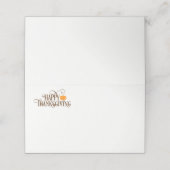 Carte De Placement Thanksgiving Name Place Card (Extérieur déplié)