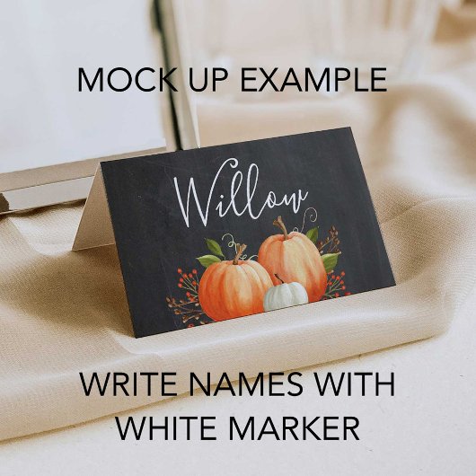 Carte De Placement Thanksgiving ou Friendgiving Nom Plaques