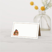 Carte De Placement Thanksgiving Turkey Name Place Cards (Devant)