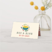 Carte De Placement That's Amore Italian Food CUSTOM Wedding  (Dos)