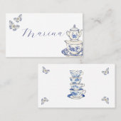 Carte De Placement Thé avec la mère pour être (Devant / Derrière)