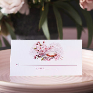Carte De Placement Thé de mariage Cherry Blossom High