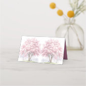 Carte De Placement Thé de mariage Cherry Blossom High (Dos)