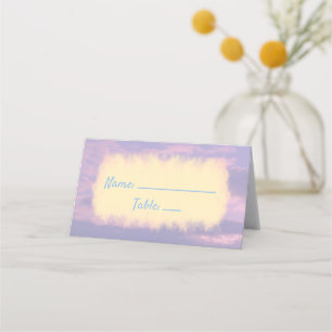 Carte De Placement Thème amoureux de nuages de rêve