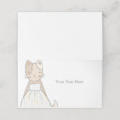 Carte De Placement Thème de mariage de chat Getting Meowied Baby Show (Extérieur déplié)