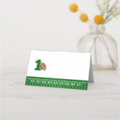 Carte De Placement Thème Football Première année en bas Anniversaire (Devant)