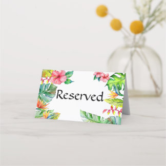 Carte De Placement Thème Paradis tropical