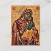 Carte De Placement Theotokos Christ Pregancy Card (Devant)