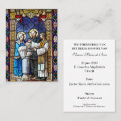 Carte De Placement Therese Maria Baptism (Devant / Derrière)