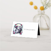 Carte De Placement Til Death Gothique Squelette Couple Rose Mariage (Devant)