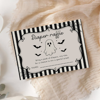 Carte De Placement Tirage de Couches Gingham Noir Fantôme Halloween