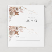 Carte De Placement Tomber amoureux | Boho Flowers Mariage (Extérieur déplié)
