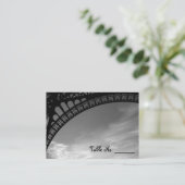 Carte De Placement Tour Eiffel Mariage individuel Numéro de table Car (Debout devant)