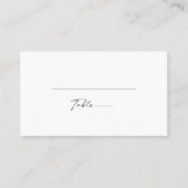 Carte De Placement Tournée de pays audacieux | Mariage vert foncé (Devant)