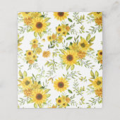 Carte De Placement Tournesol 8 (Extérieur déplié)