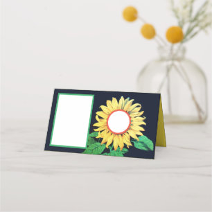 Carte De Placement Tournesol Mariage rustique d'été Fête