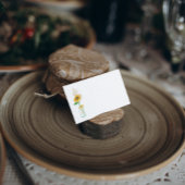 Carte De Placement Tournesol rustique Pays Fête de Mariage Floral