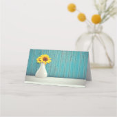 Carte De Placement Tournesols dans un vase (Dos)