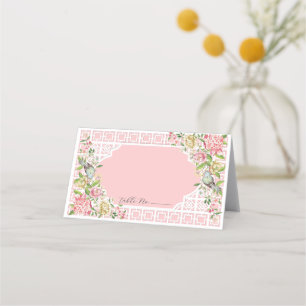 Carte De Placement Trianon chinois rose