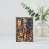 Carte De Placement Trick ou le traitement, Brave Halloween Costume Gi (Debout devant)