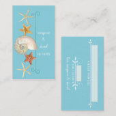 Carte De Placement Tropical Beach Shells Starfish Nautilus Été (Devant / Derrière)