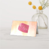 Carte De Placement Tropical Freesia Watercolor Table Place (Dos)