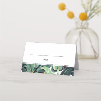Carte De Placement Tropical Plantation Mariage Escort Place Card SET