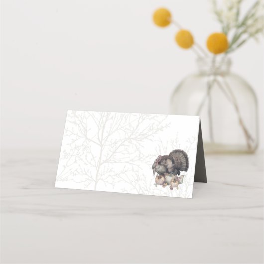 Carte De Placement Turquie Aquarelle Thankesgiving (Devant)